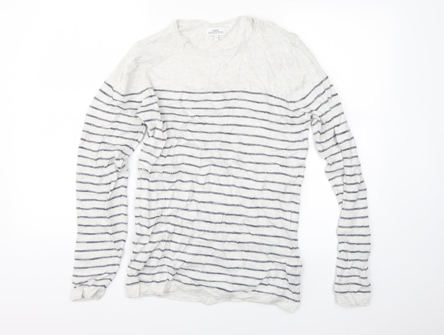 Womens UK Size S NEXT White Pullover Jumper
