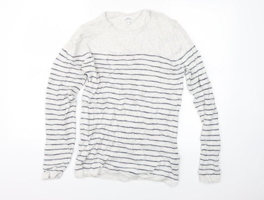 Womens UK Size S NEXT White Pullover Jumper