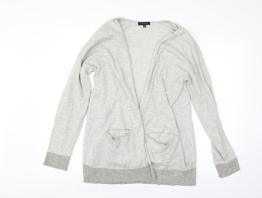 Womens UK Size M Verve Ami Grey Cardigan Jumper