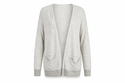 Womens UK Size M Verve Ami Grey Cardigan Jumper