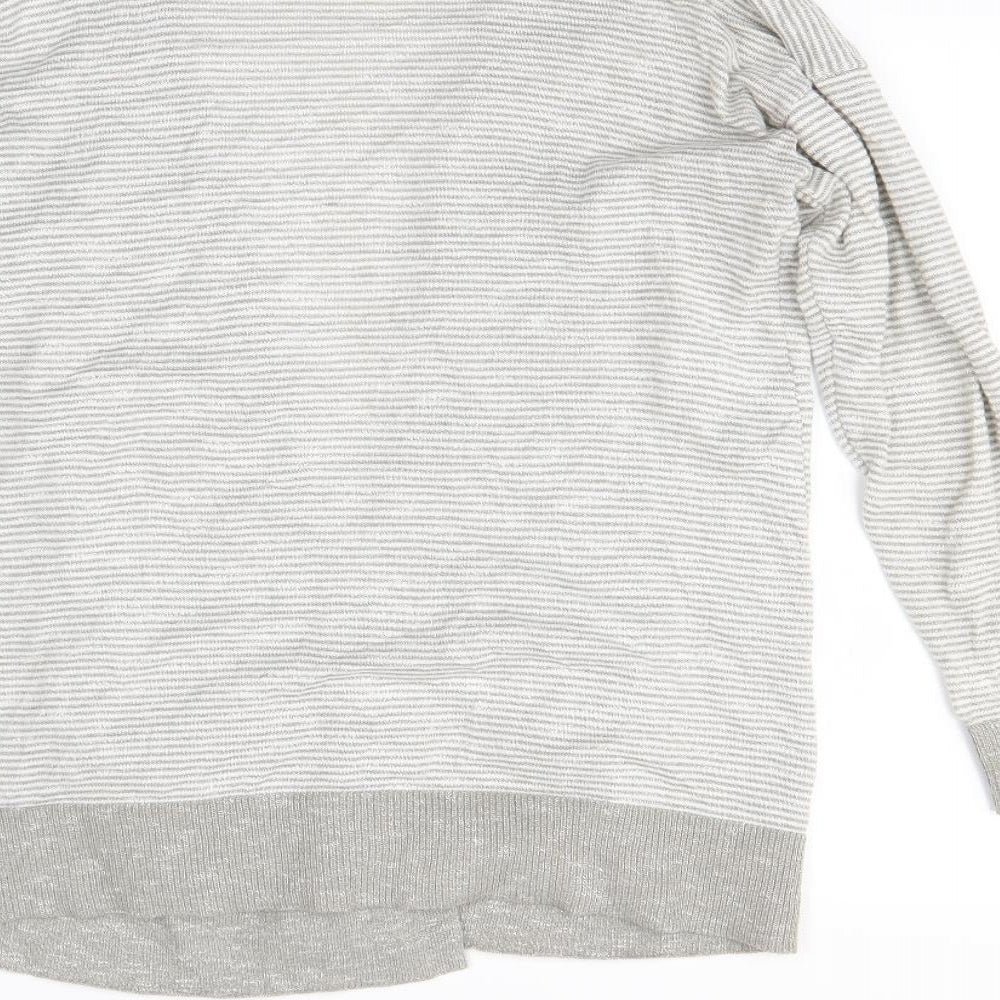 Womens UK Size M Verve Ami Grey Cardigan Jumper