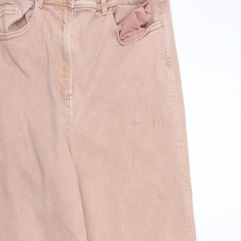 Womens UK Size 14 NEXT Regular Fit  Pink Trousers