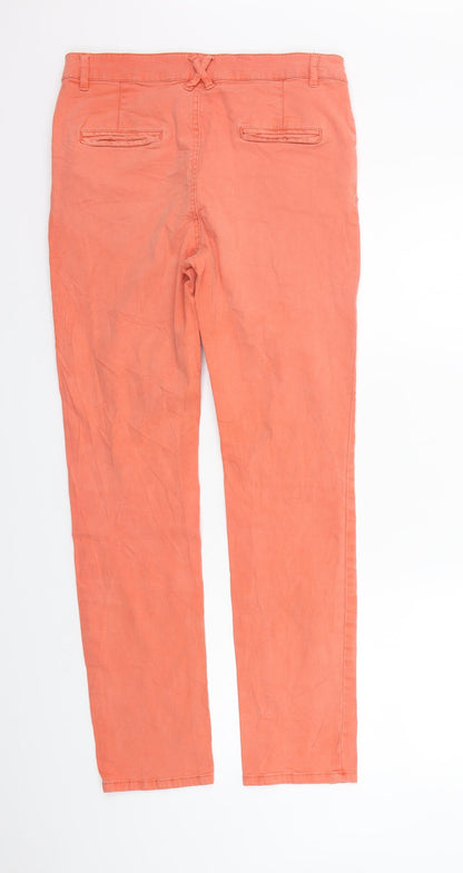 Dickins & Jones Womens Orange   Trousers  Size 10 L29 in