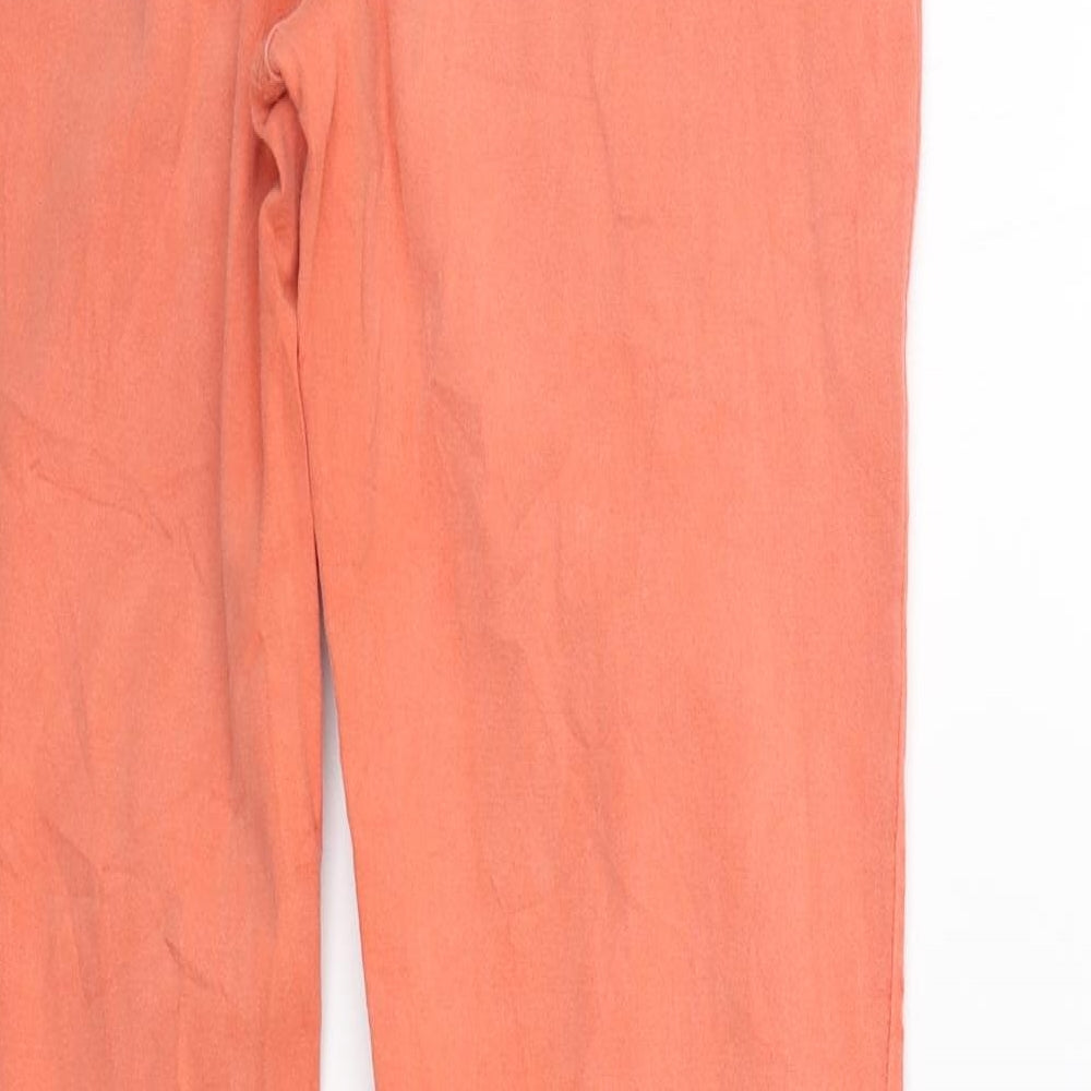 Dickins & Jones Womens Orange   Trousers  Size 10 L29 in