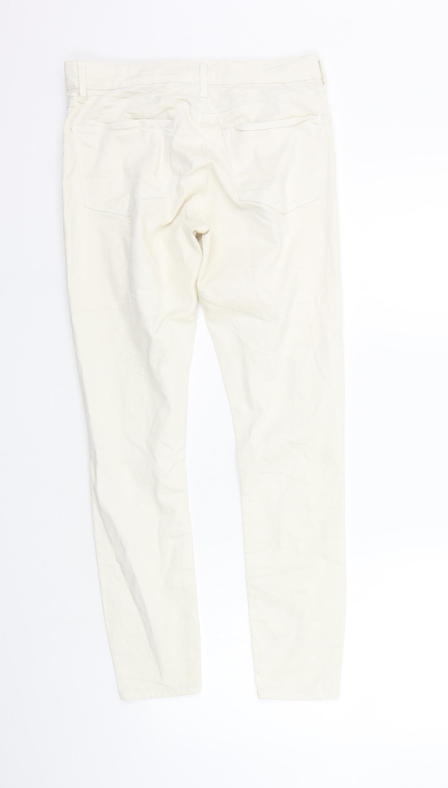 Womens UK Size 28 in Topshop Regular Fit  Beige Trousers