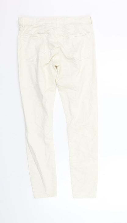 Womens UK Size 28 in Topshop Regular Fit  Beige Trousers