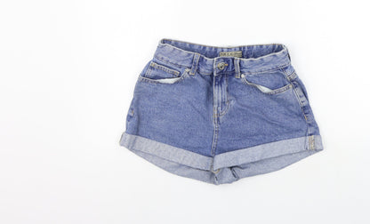 deniem co Womens Blue   Cut-Off Shorts Size 10