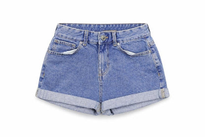 Womens UK Size 10 deniem co Regular Fit Cut-Off Shorts