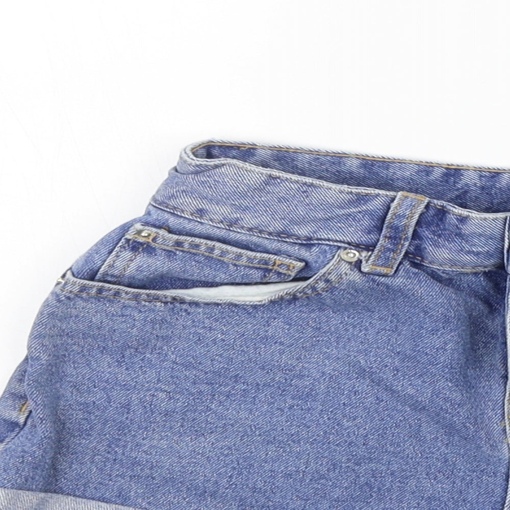 deniem co Womens Blue   Cut-Off Shorts Size 10