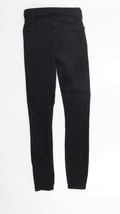 Topshop Womens Black   Skinny Jeans Size 26 in L32 in