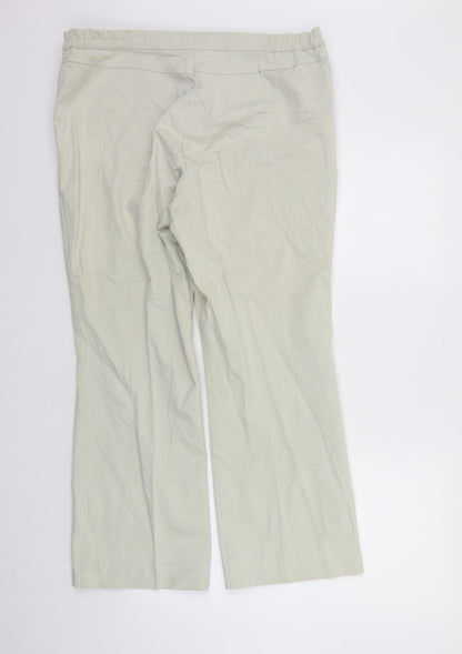Magi Fit Womens Beige   Trousers  Size 16 L27 in - washable mark