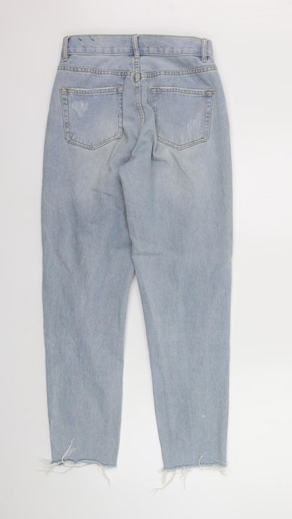 Missguided Womens Blue   Straight Jeans Size 8 L28 in