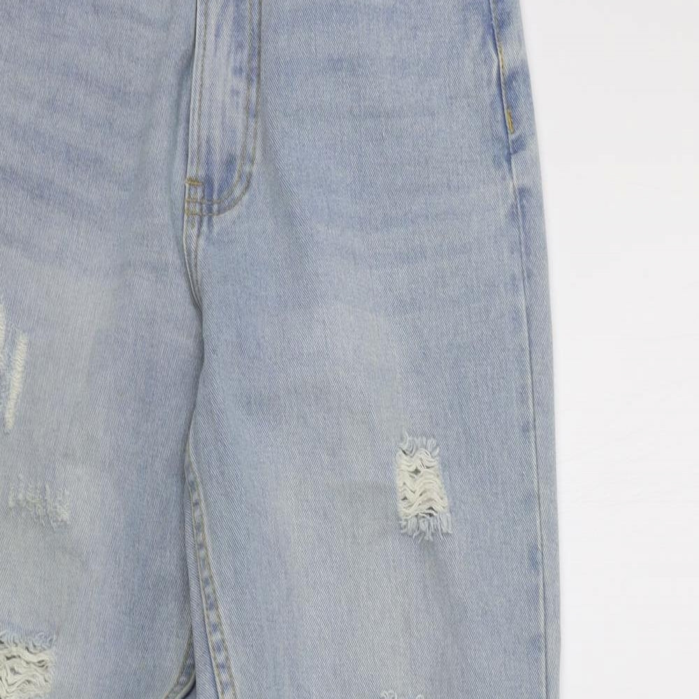 Missguided Womens Blue   Straight Jeans Size 8 L28 in