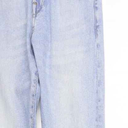Womens UK Size 29 in H&M Regular Fit Straight Blue Jeans