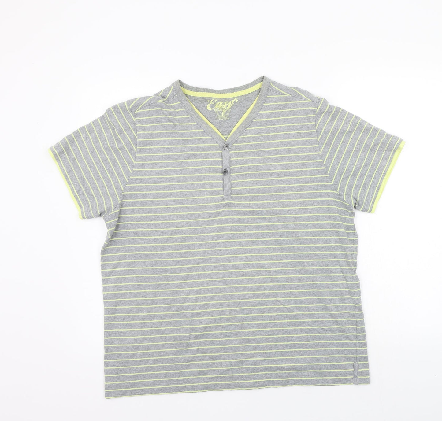 Mens UK Size L Easy Grey  T-Shirt