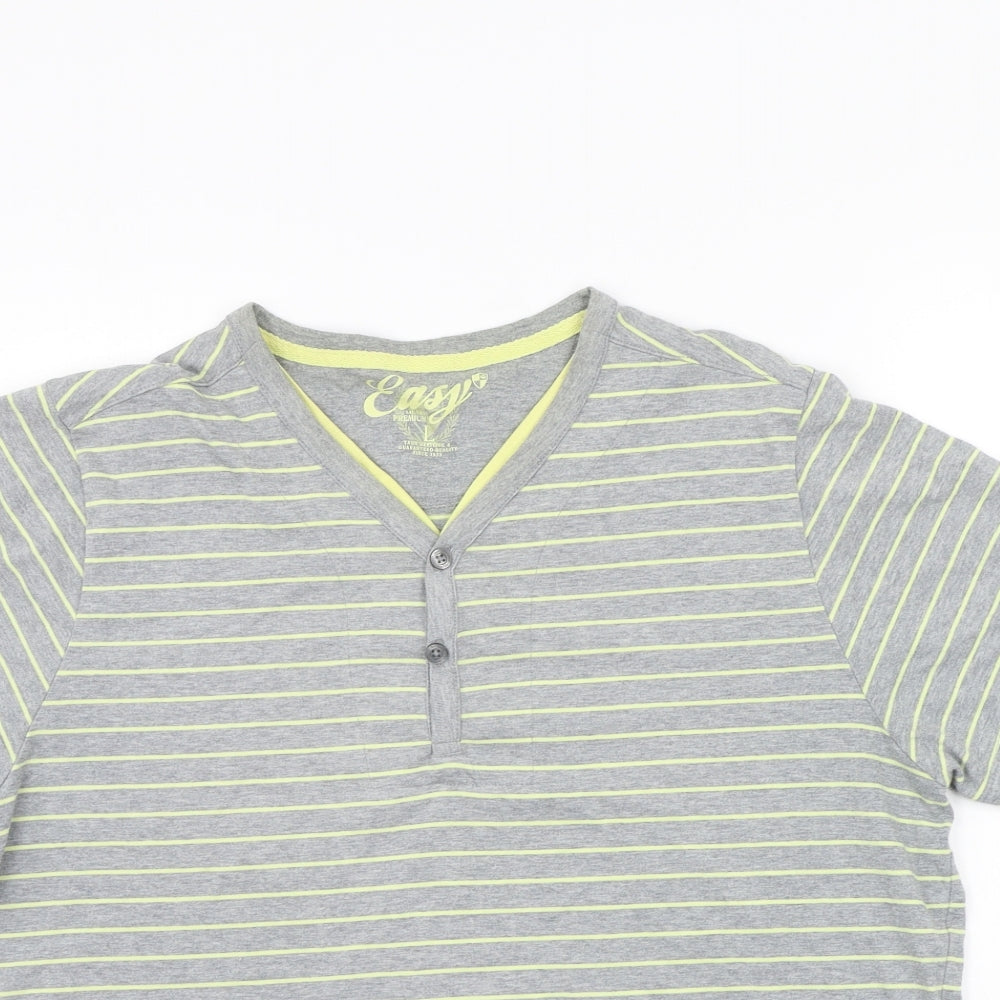 Mens UK Size L Easy Grey  T-Shirt