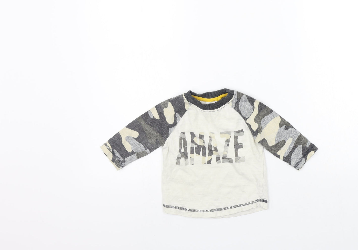 NEXT Boys Grey   Basic T-Shirt Size 6-9 Months  - amaze