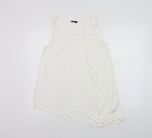 F&F Womens White   Basic Tank Size 14