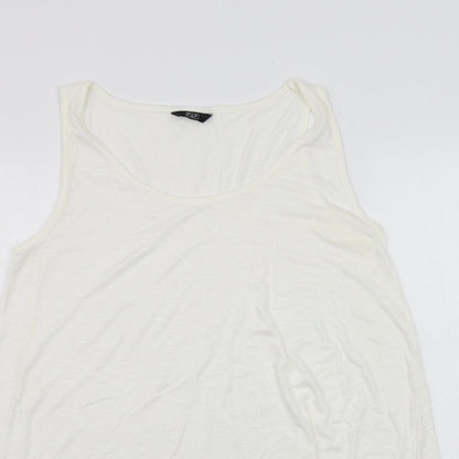 F&F Womens White   Basic Tank Size 14