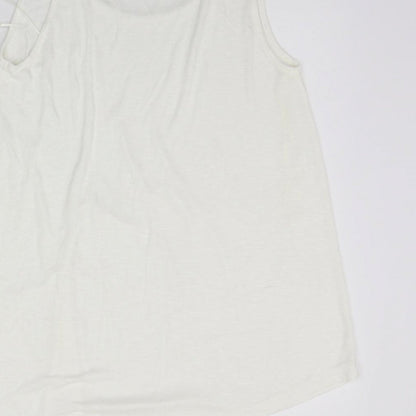 F&F Womens White   Basic Tank Size 14