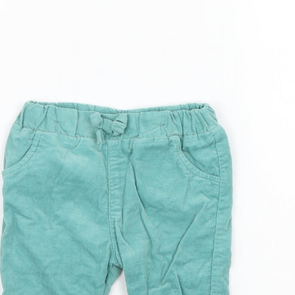 Marks and Spencer Girls Blue   Cropped Trousers Size 0-3 Months