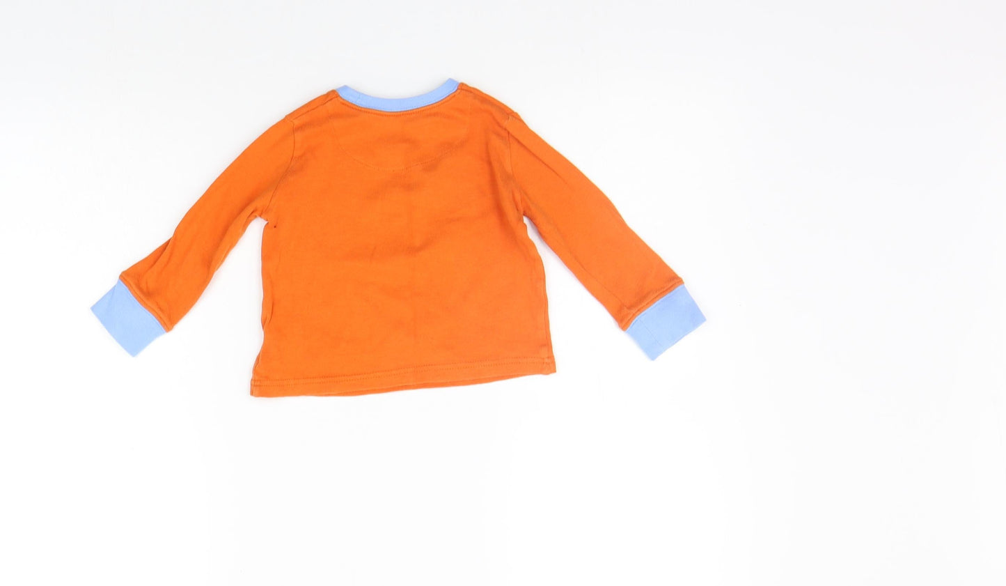 Mothercare Boys Orange   Pullover Jumper Size 12-18 Months