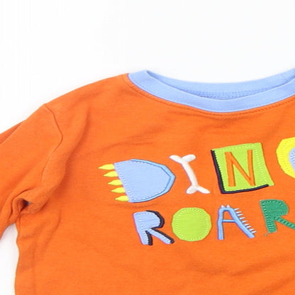 Mothercare Boys Orange   Pullover Jumper Size 12-18 Months