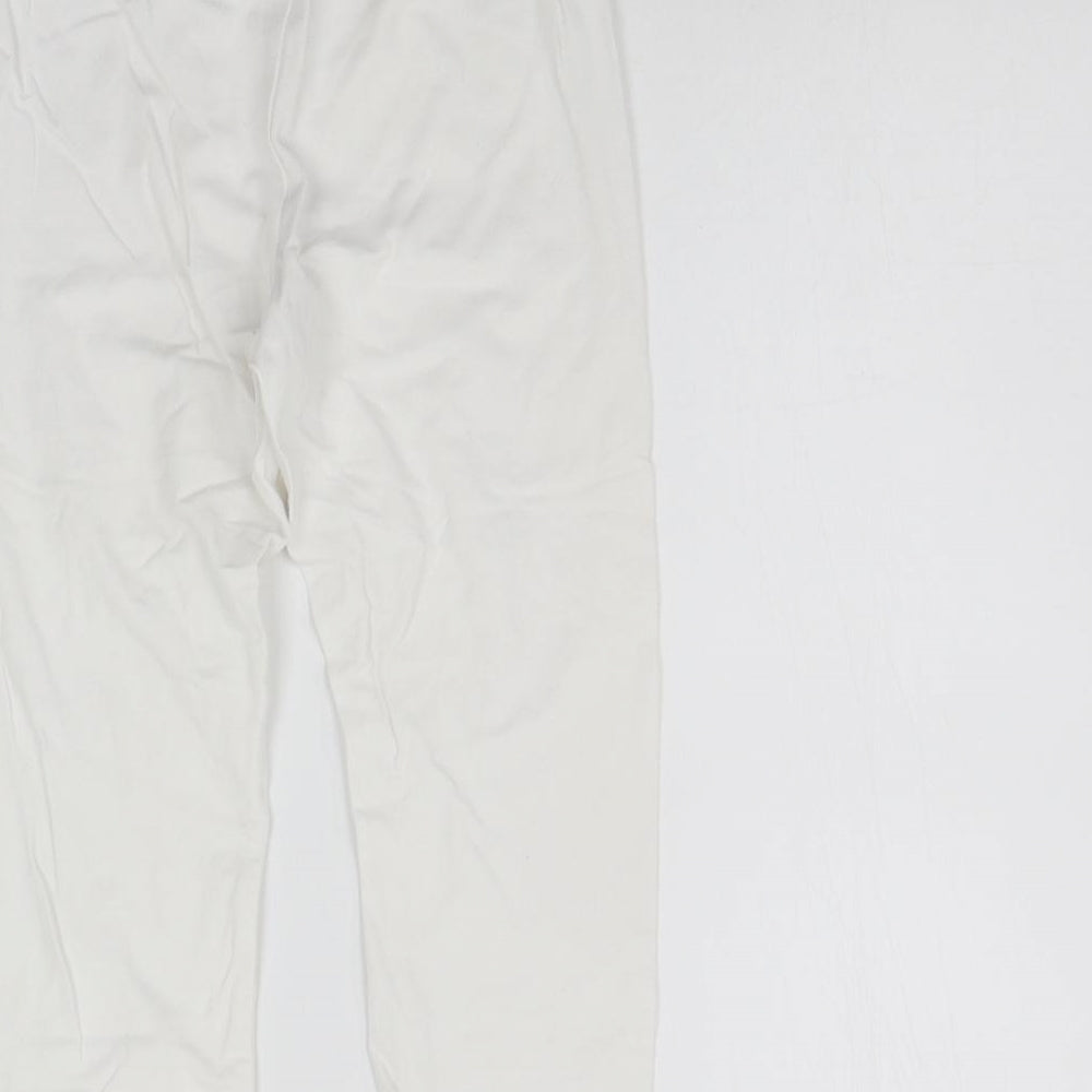 H&M Girls White   Jegging Trousers Size 10-11 Years - Elastic Waist Band