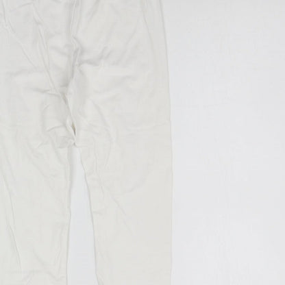 H&M Girls White   Jegging Trousers Size 10-11 Years - Elastic Waist Band