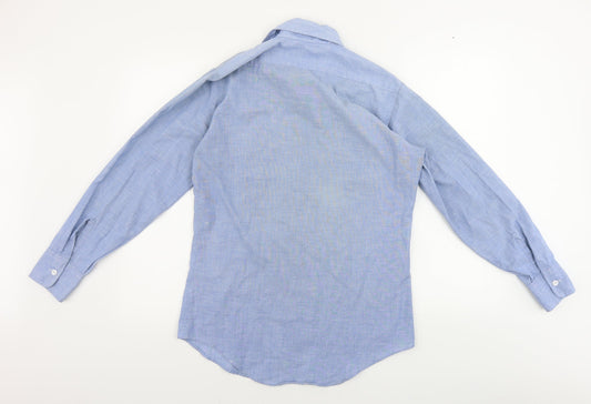 permanent press Mens Blue    Button-Up Size S