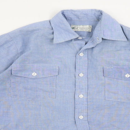 permanent press Mens Blue    Button-Up Size S