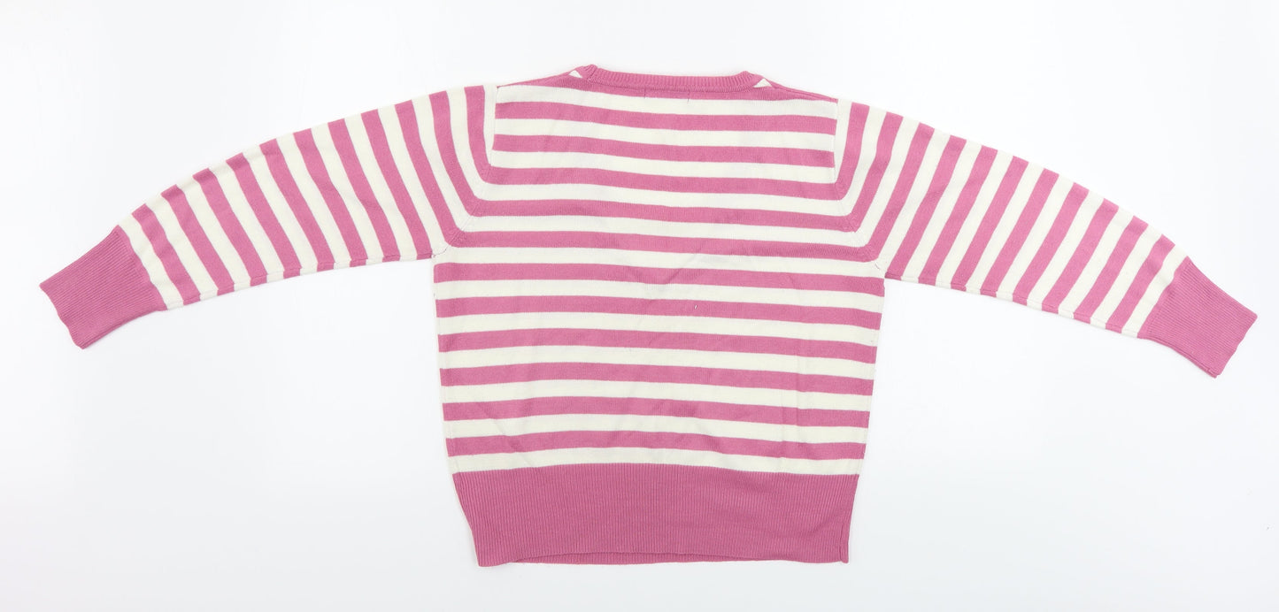 Womens UK Size S BM Pink Pullover Jumper
