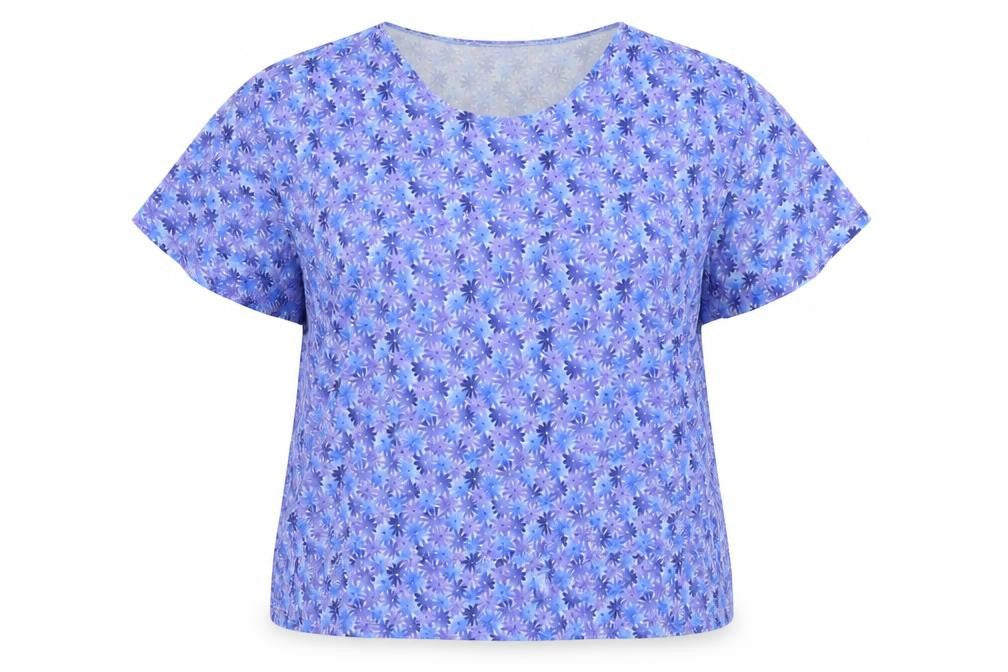 Womens UK Size XL CANDA Blue Basic Blouse