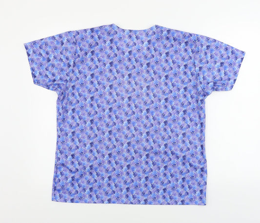 Womens UK Size XL CANDA Blue Basic Blouse