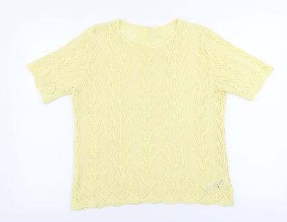 St michael       Womens Yellow   Basic T-Shirt Size 12