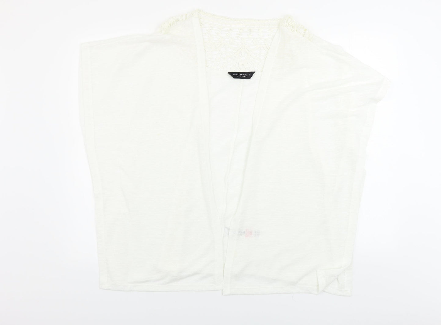 Dorothy Perkins  Womens White   Cardigan Jumper Size L