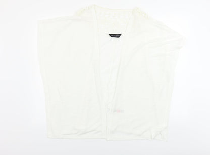 Dorothy Perkins  Womens White   Cardigan Jumper Size L
