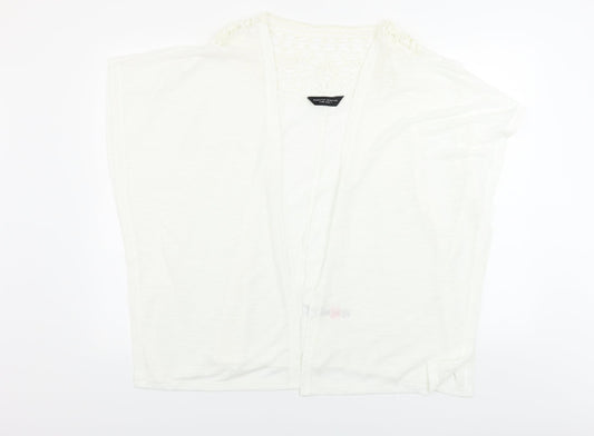 Dorothy Perkins  Womens White   Cardigan Jumper Size L