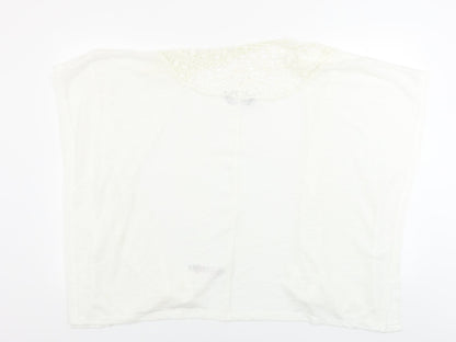 Dorothy Perkins  Womens White   Cardigan Jumper Size L