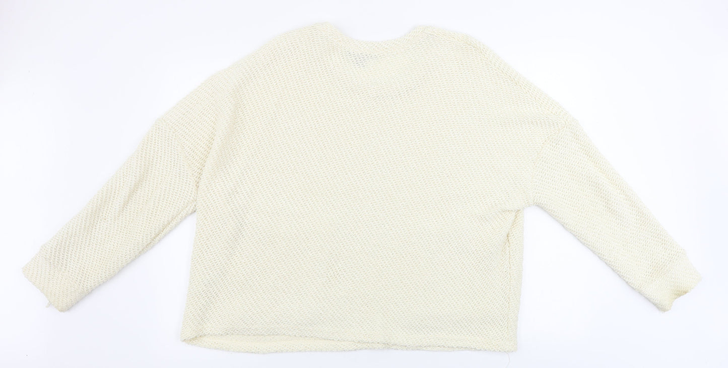 Primark  Womens Ivory   Pullover Jumper Size M