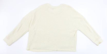 Primark  Womens Ivory   Pullover Jumper Size M
