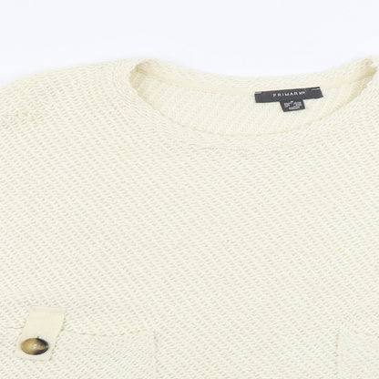 Primark  Womens Ivory   Pullover Jumper Size M