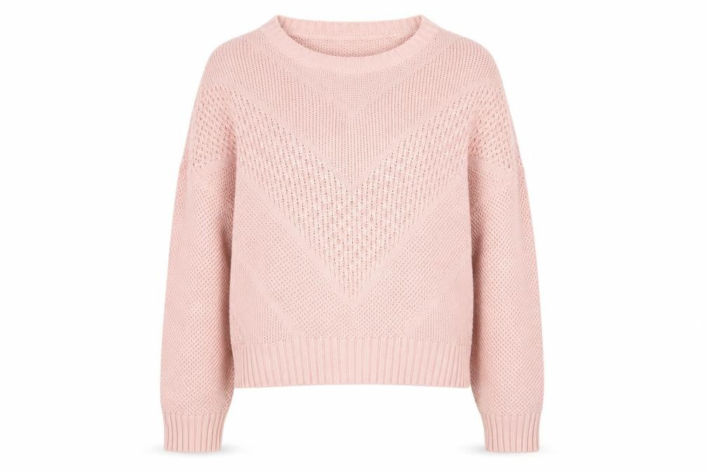 Womens UK Size L H&M Pink Pullover Jumper