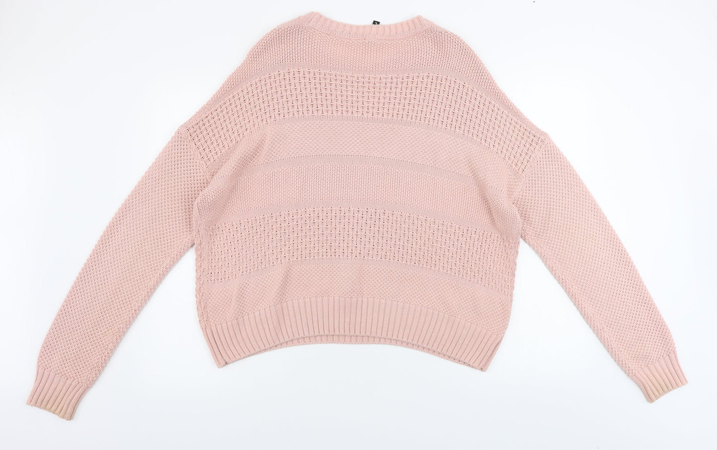 Womens UK Size L H&M Pink Pullover Jumper