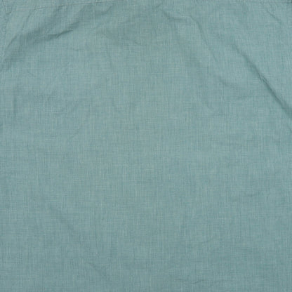 Mens UK Size L BHS Green  Button-Up Short Sleeve Casual Shirt
