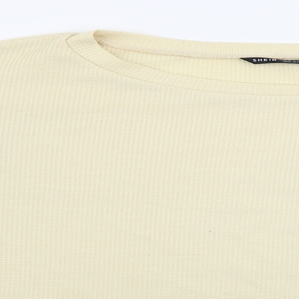 SheIn Womens Yellow   Pullover Jumper Size M