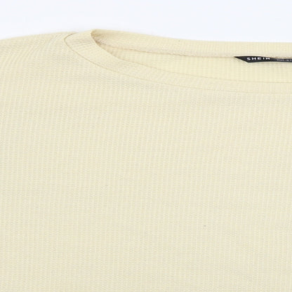 SheIn Womens Yellow   Pullover Jumper Size M