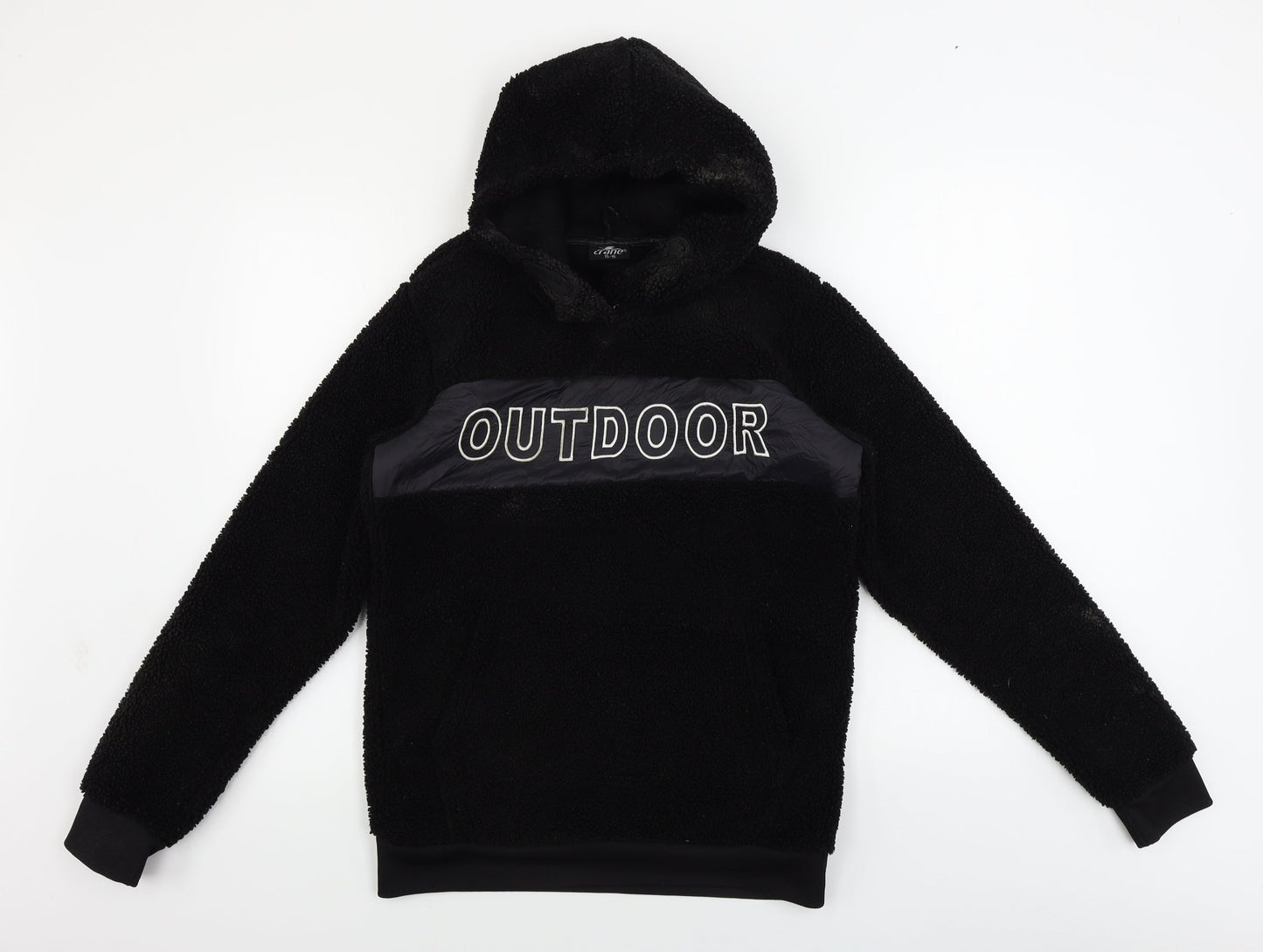 Crane Girls Black   Pullover Hoodie Size 14-15 Years