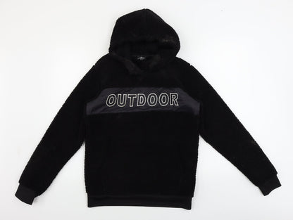 Crane Girls Black   Pullover Hoodie Size 14-15 Years