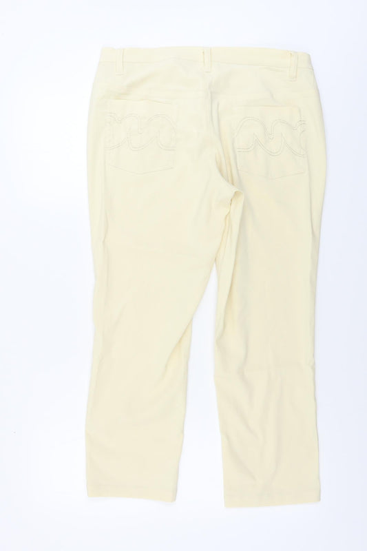 Womens UK Size 16 BPC Regular Fit  Ivory Trousers